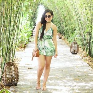 Palm Tree Romper